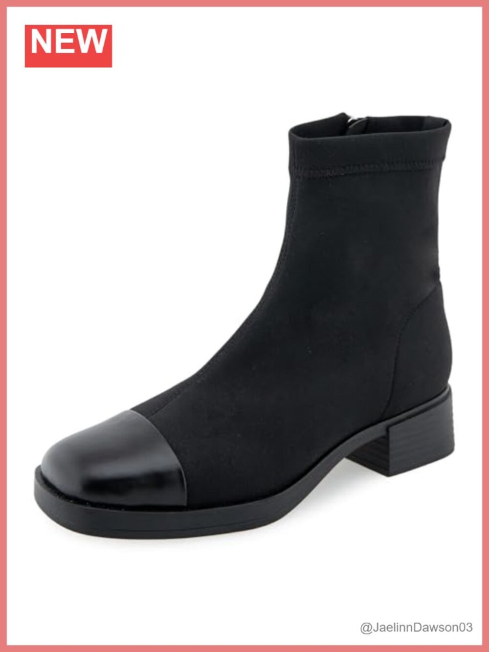 Aerosoles Womens Dimmi Black Ankle Boots - 7M